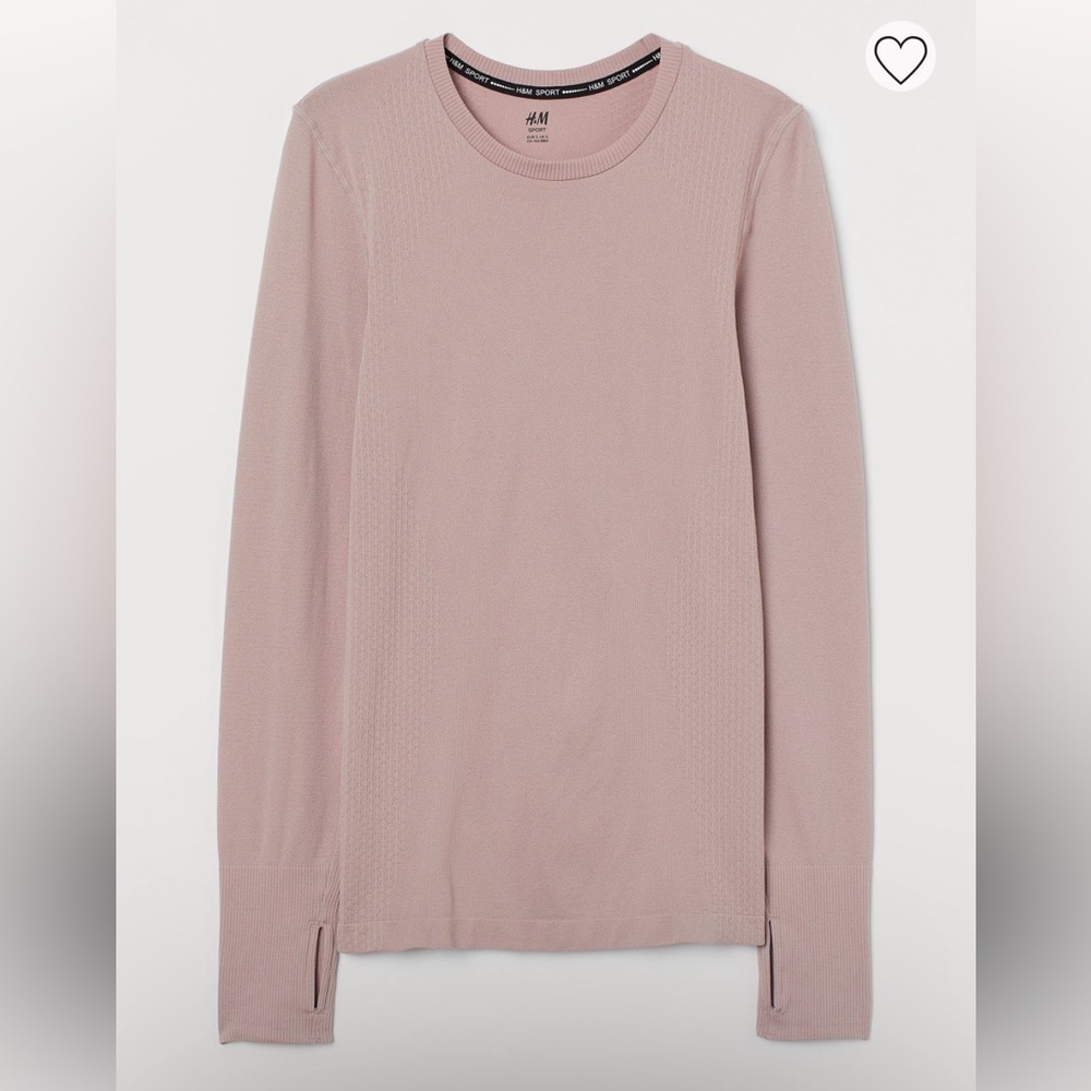 H&M Sport long sleeve seamless top